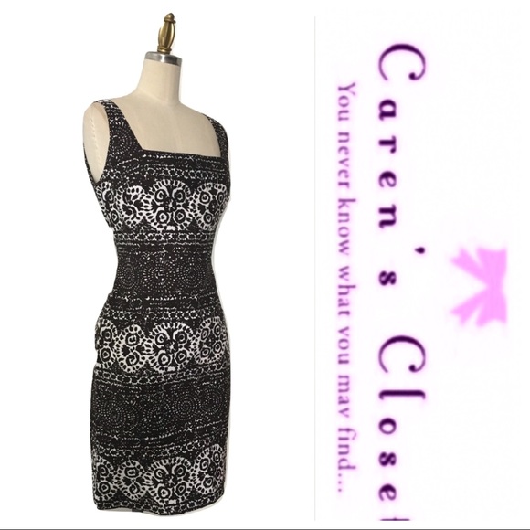 Ralph Lauren Brown & White Kaleidoscope Dress - Picture 3 of 7